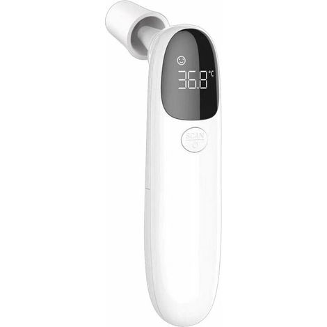 Medizinisches Infrarot-Ohr- und Stirnthermometer für Erwachsene, Kinder und Kleinkinder, berührungsloses Thermometer, LCD-Display, Tonoption, Speicher