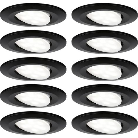 Paulmann 92462 Lampada LED da incasso Kit da 10 LED (monocolore) 60 W Nero (opaco) (1/5)