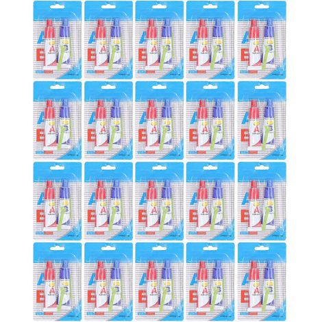 20 tubes de colle acrylique à séchage rapide et haute résistance pour la réparation de métaux, idéale pour les moteurs de voiture. (1/5)