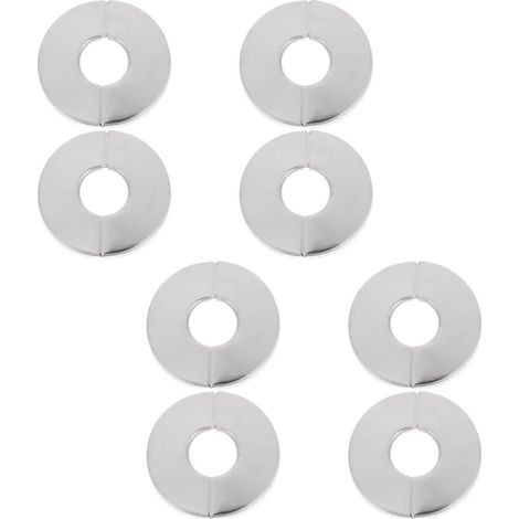 8 Pièces Cache-tuyaux Rond en Acier Inoxydable (1/5)