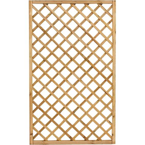 Panneau rectangulaire en pin traité autoclave 120 x 180 cm – Grille 8 x 30 mm – Pour aménagement intérieur et extérieur – Lifeingarden (1/2)