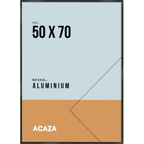 Cadre photo - solid aluminium - 50 x 70 cm - noir (1/5)