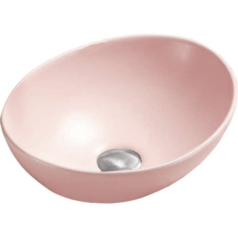 Mexen Elza lavabo sobre encimera 40 x 33 cm, rosa mate - 21014044 (1/2)