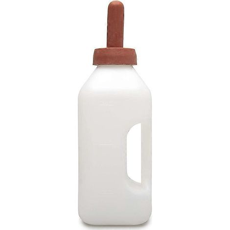 Calf Bottle with Handle and Push-on Nipple 2 Quart Feeder-- (1/5)