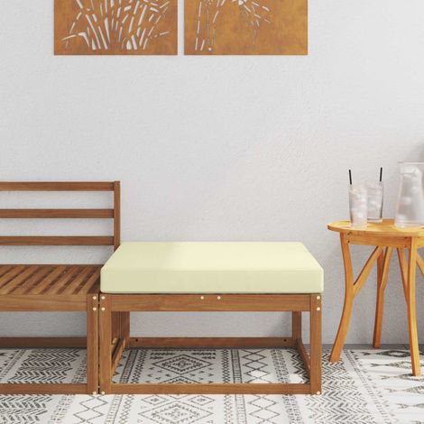 Outdoor-Fußhocker Massivholz Akazie Natur