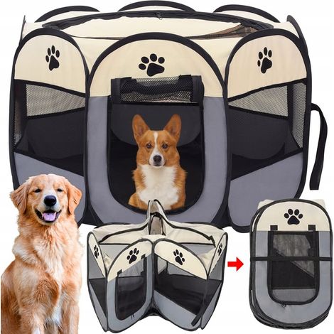 Faltbarer Käfig für Hunde, Tiere, Katzen, Kaninchen, Zuhause, Belüftung, wasserdicht
