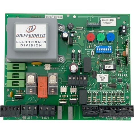 Centrale Comando Per Automazione Cancello Battente 230v Dieffematic Ekos M2