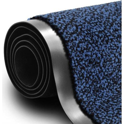 Tapis de Porte Paillasson d'entrée SKY Performa, Bleu, 90 x 600 cm