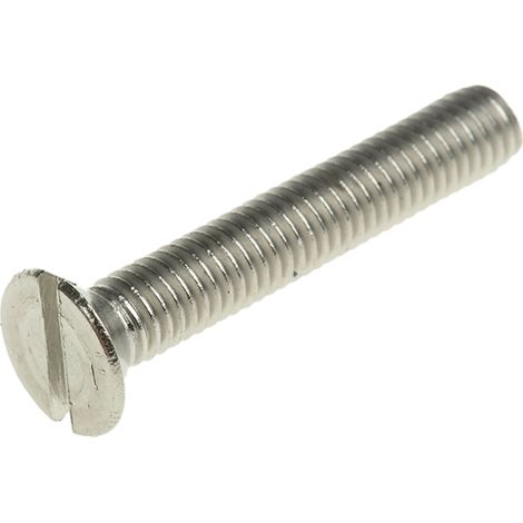 Vis à métaux RS PRO M5 à tête Fraisée fendue en Acier Inoxydable, 30mm ( Prix pour Sachet de 100 )