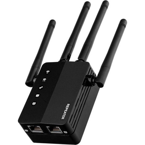 Amplificateur de signal Wi-Fi, répéteur Wi-Fi double bande 2,4 GHz/5,8 GHz, extension de portée Wi-Fi sans fil avec port Ethernet (1/5)