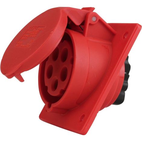CEE-Anbausteckdose schräg 5-polig, 16 A IP 44 400 V