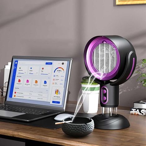 Mini hotte aspirante rechargeable et sans fil, avec batterie de 3000 mAh, compacte et puissante, idéale pour la fondue. (1/5)