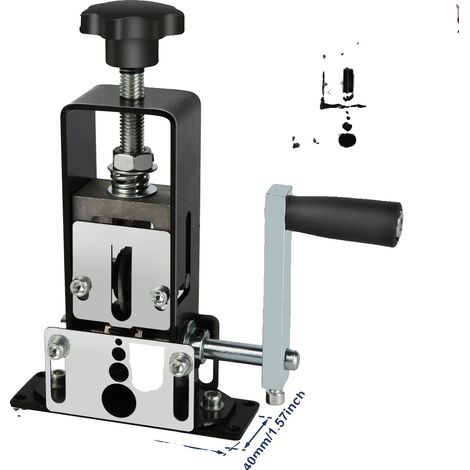 Pelacables, manual y con taladro, diseño portátil, negro. (1/2)
