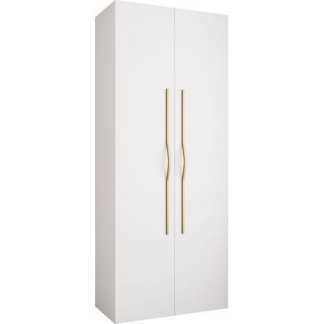 Armario Hartford 562, Blanco, 246x100x42cm, Puertas de armario: Con bisagras, Número de estantes: 0 (1/5)