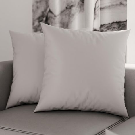 Lot de 2 Taies d'oreiller de Lit 35x35 cm, Housses de Coussin Unies Couleur Gris Clair, Taie Oreiller 100% Microfibre Hypoallergénique, Fabriqué en Italie (1/3)