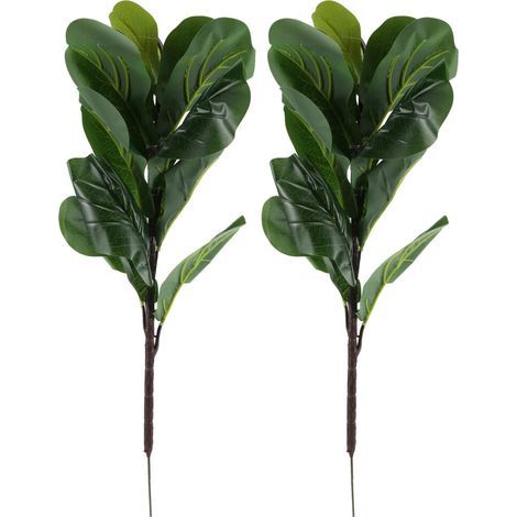 Les figuiers à feuilles de violon artificiels, également appelés plantes vertes artificielles, conviennent à la décoration des jardins, des porches et des rebords de fenêtres. (1/5)