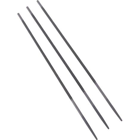 Lot de 3 limes rondes professionnelles de 4 mm pour chaîne de tronçonneuse, affûtage et limage pour le travail du bois (neuf). (1/5)