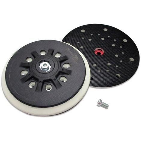 Plato de lijado de 8 agujeros de 150 mm compatible con lijadoras orbitales Bosch ETS 150, ETS EC 150, LEX 150, WTS 150/7 498987 (flexible), 1 pieza (1/3)