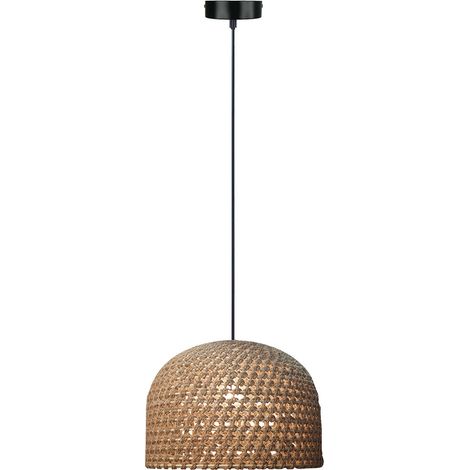 Lampada a sospensione scandinava, cupola in rattan intrecciato, Ø40cm, 1xE27, 15W, KANSO Light Prestige (1/5)