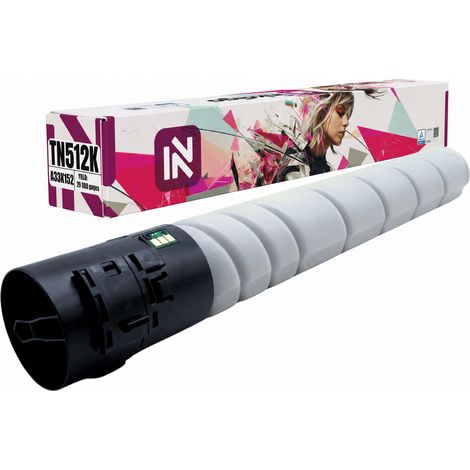 Tóner Inkdigo TN512K compatible con Konica Minolta Bizhub C454 C554 C454e con certificación TÜV. (1/5)