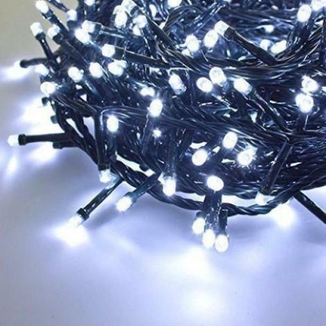 360 leds miniatura de color blanco frÍo sÚper brillante con cable oscuro de 14,4mt 139 19006 13919006