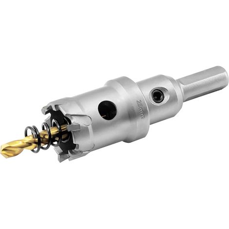25mm Scie Cloche de TCT Carbure en Métal, Tungstène Foret Trépans pour Métal, l'acier inoxydable, fonte, fer, Aluminium, laiton et plastique (1/5)