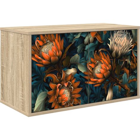 Wall-mounted TV Cabinet LOCHEM 69 x 33 x 40 cm Sonoma Oak vidaXL (1/5)