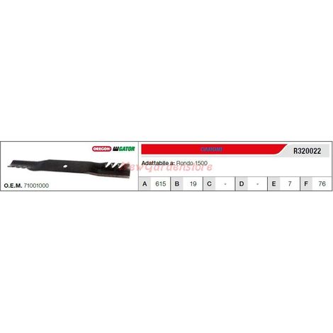 Lama CARONI per trattorino tagliaerba rasaerba tosaerba rondo 1500 R320022 (1/2)