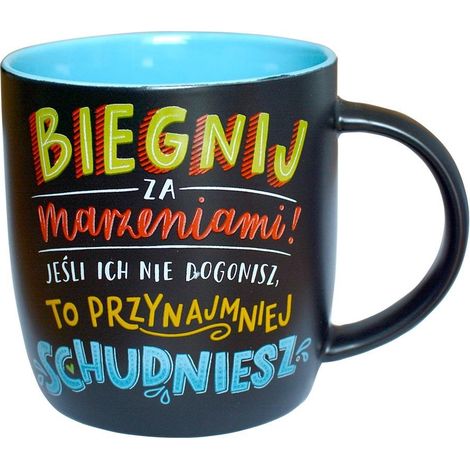 Tazza lavagna 300ml "Corri per i tuoi sogni" TB-002