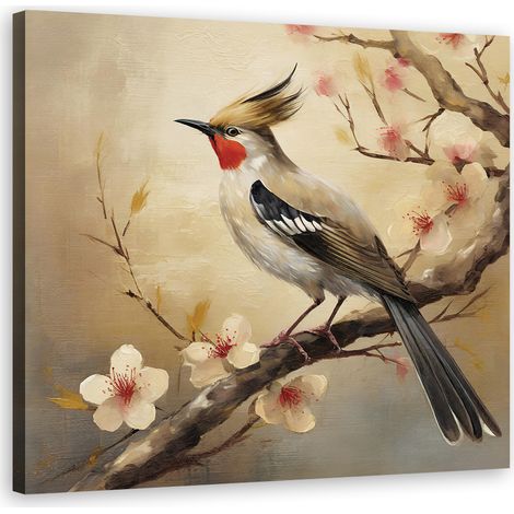 Tableau déco Oiseaux Animaux Fleurs Nature 40x40 (1/5)