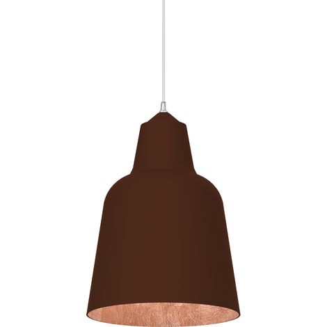 LUMICOM DONG Lampada a Sospensione, 1X E27, max 42W, metallo, corten/foglia rame, D.40cm