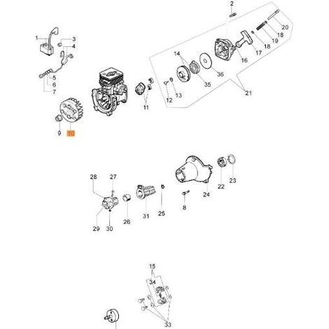 VOLANT MOTEUR ORIGINAL EMAK 61170018R