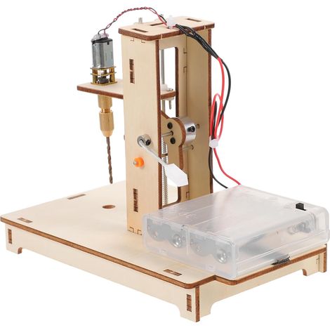 Perceuse à Colonne Éducatif DIY Kit, Miniature en Bois Mini (1/5)