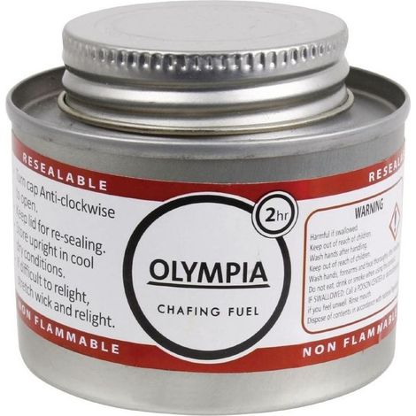Combustible liquide Chafing Dish 12 capsules 2 heures -