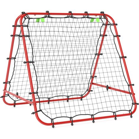 Red de rebote para entrenamiento de fútbol en acero rojo 100 x 95 x 90 cm (1/5)