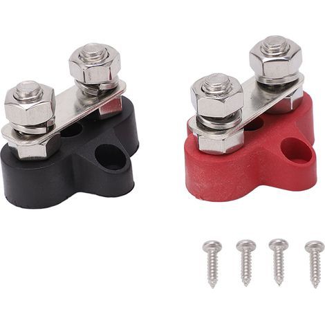 Bornier de batterie M8 Kit de connecteur de poste négatif positif DC 12V 24V pour bateau de voiture (1/5)
