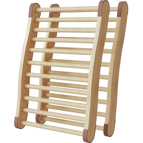 Set mit 2 Sauna-Rückenlehnen, Sauna-Zubehör, Sauna-Rückenlehnen aus Holz (1/5)