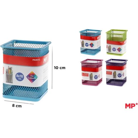 Portapenne quadrato, 4 colori
