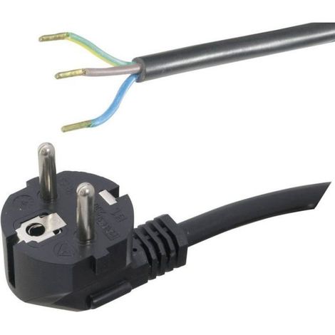 Câble De Raccordement - H05VV-F 3G 1 5 Mm² - 3 M - Noir - 1 Pièce (1/2)