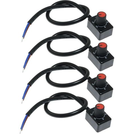Gradateur LED à Bouton DC 0/1-10 V, Variateur Passif Basse Tension, Gradation PWM pour Pilote LED Électronique à Intensité Variable 0-10 V ou 1-10 V, Installation Facile, 4 Pièces (1/5)