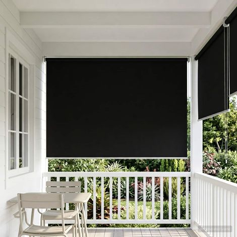 Persiana enrollable exterior con protección UV Negro (1/5)