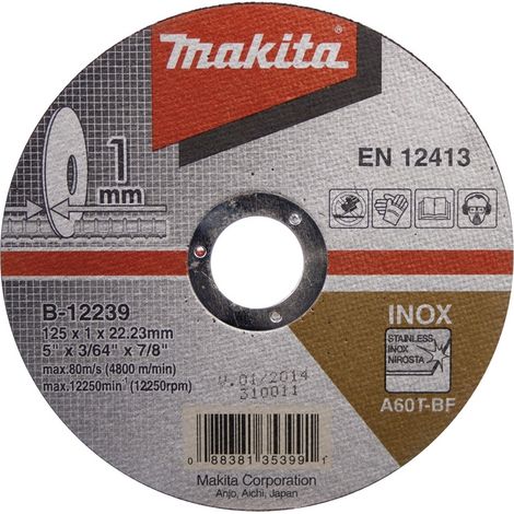 MAKITA Edelstahl-Trennscheibe 115x1x22,23 mm B-12217