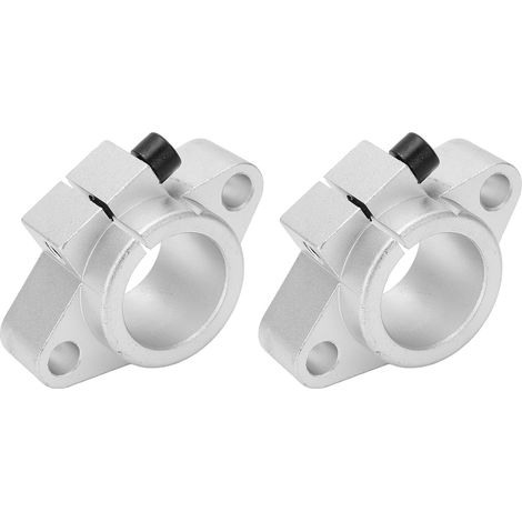 2 supports de rail de guidage à billes pour mouvement linéaire, pour arbre de 40 mm de diamètre SHF40 (1/5)