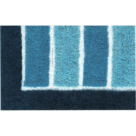 Tappeto Da Bagno Antiscivolo Disegno Line Colore Blu, misura50x80coloreBlu (1/4)