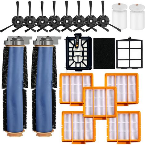 Pièces de rechange pour AI AV2501 2400WD RV2502AE RV2520 RV2510 AV2511AE RV2610 Ur2500sr ur250beous Kit d'accessoires avec brosse principale en mousse/filtre primaire brosses latérales (1/5)