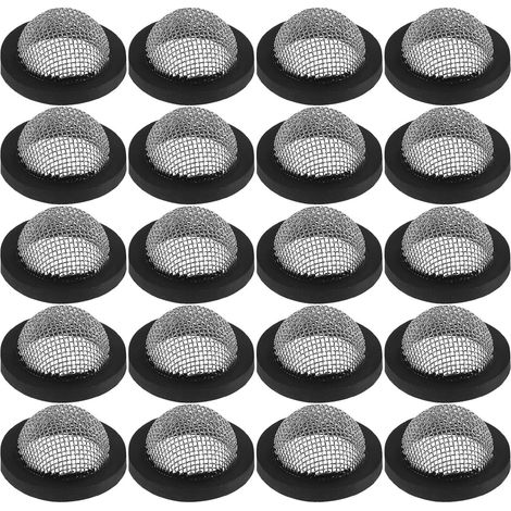 60 Pièces Joint Plat Rondelle Ronde en Acier Inoxydable Noir (1/5)