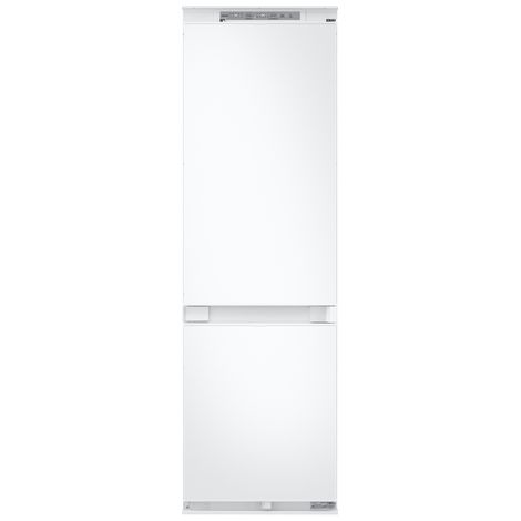 Samsung – Réfrigérateur intégré 267 L – No Frost – 3 clayettes – Classe E – 35 dB – Congélateur 74 L – Capacité de congélation 6 kg/24h – Blanc