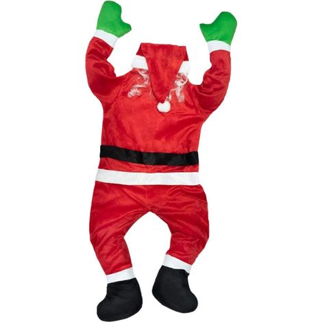 Décoration du Père Noël Grimpant Suspendu en Peluche 110 CM (1/5)