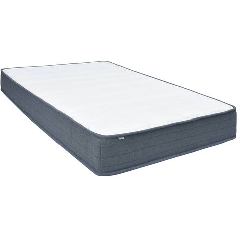 Boxspringmatratze 190x140x20 cm Mittelweich Stoff