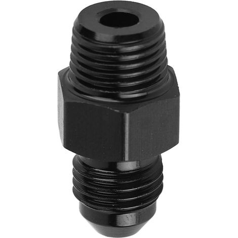 Raccord droit pour conduite de carburant 3AN vers 1/8NPT, adaptateur en aluminium 6061-T6, noir, accessoires automobiles (1/5)